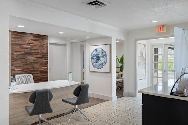 Reception area at AVIA Apartments at 110th Street, Overland Park, KS